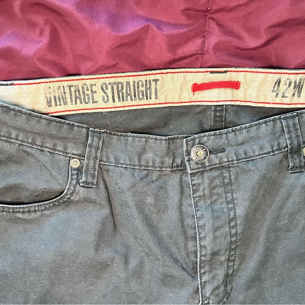 Vintage Converse One Star vintage Low Rise Cargo pants. Black